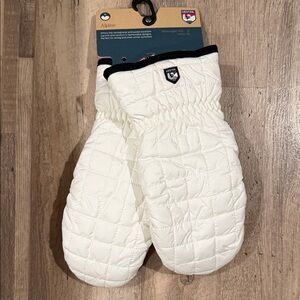Hestra Moon Light Mitt Leather Palm - White